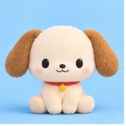 Chibimaru solo portrait showing his soft cream coat and floppy ears