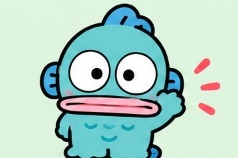 Classic standing Hangyodon character illustration