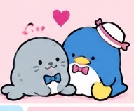Tuxedosam sitting happily with his best friend Chip the seal