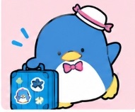 Tuxedosam carrying travel luggage